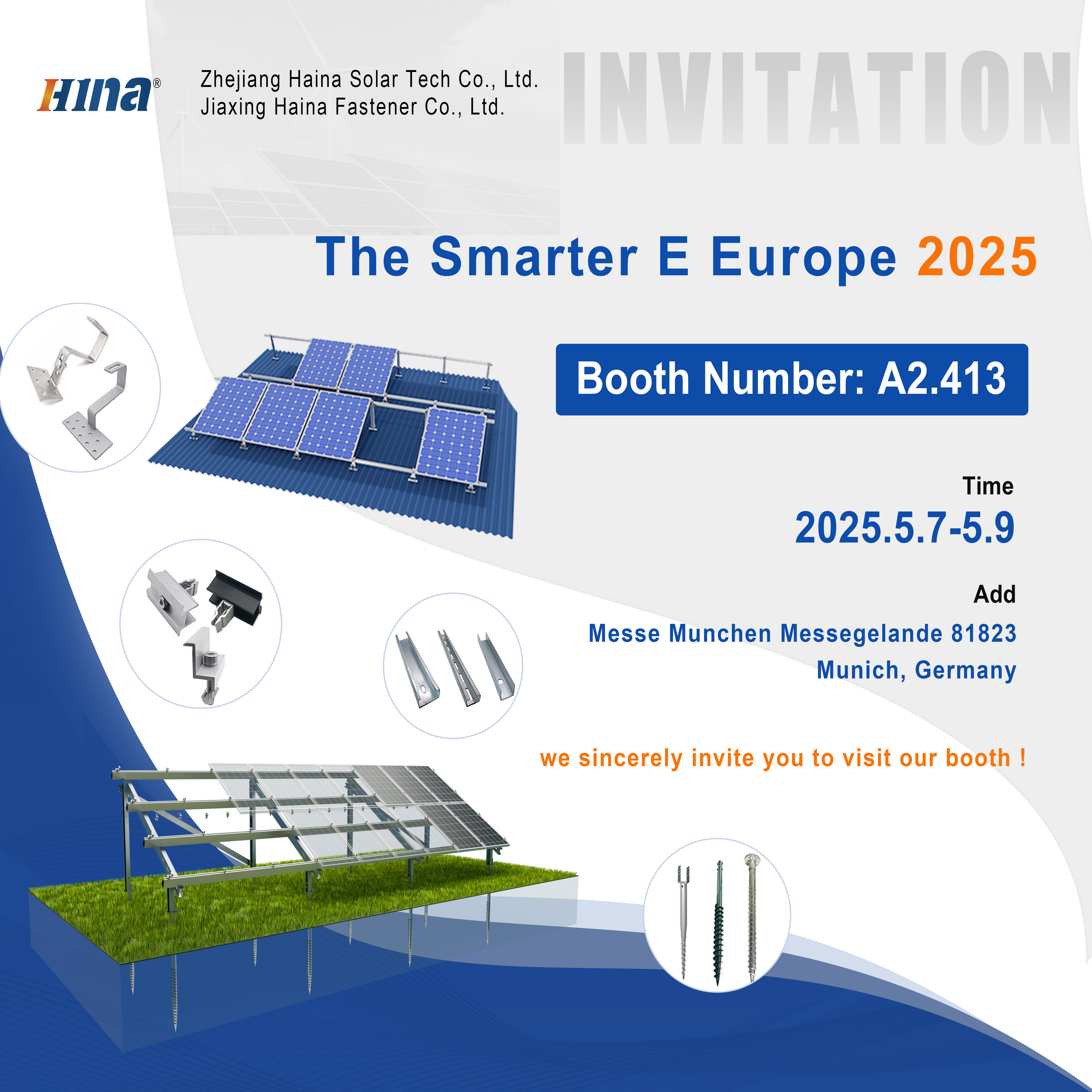 Convite | Conheça Haina Solar Tech no The Smarter E Europe 2025