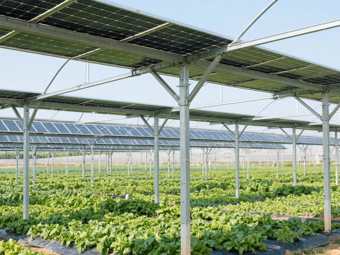 Como equilibrar a eficiência da geração de energia e a produção agrícola no design da rack de projeto agrivoltaico?
