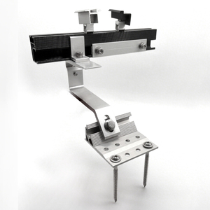 Grampo de trilho de gancho do painel solar de alumínio para o sistema de montagem de telhado solar