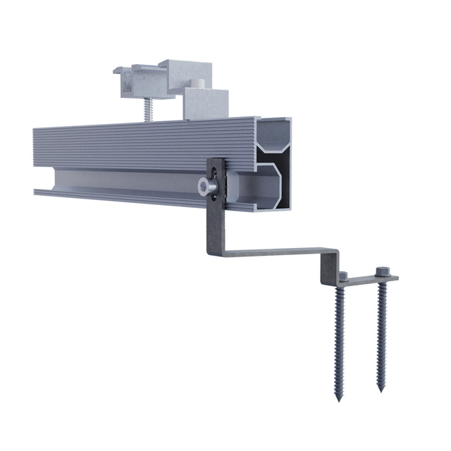 Painel solar Pavaleiro telhas de asfalto kits de gancho de folha de metal telhas solares telhas fotovoltaicas Sistema de montagem