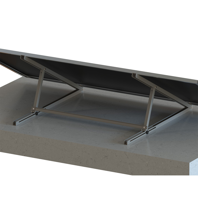 Sistema de montagem de painel de varanda com kit solar de fácil instalação em varanda plana