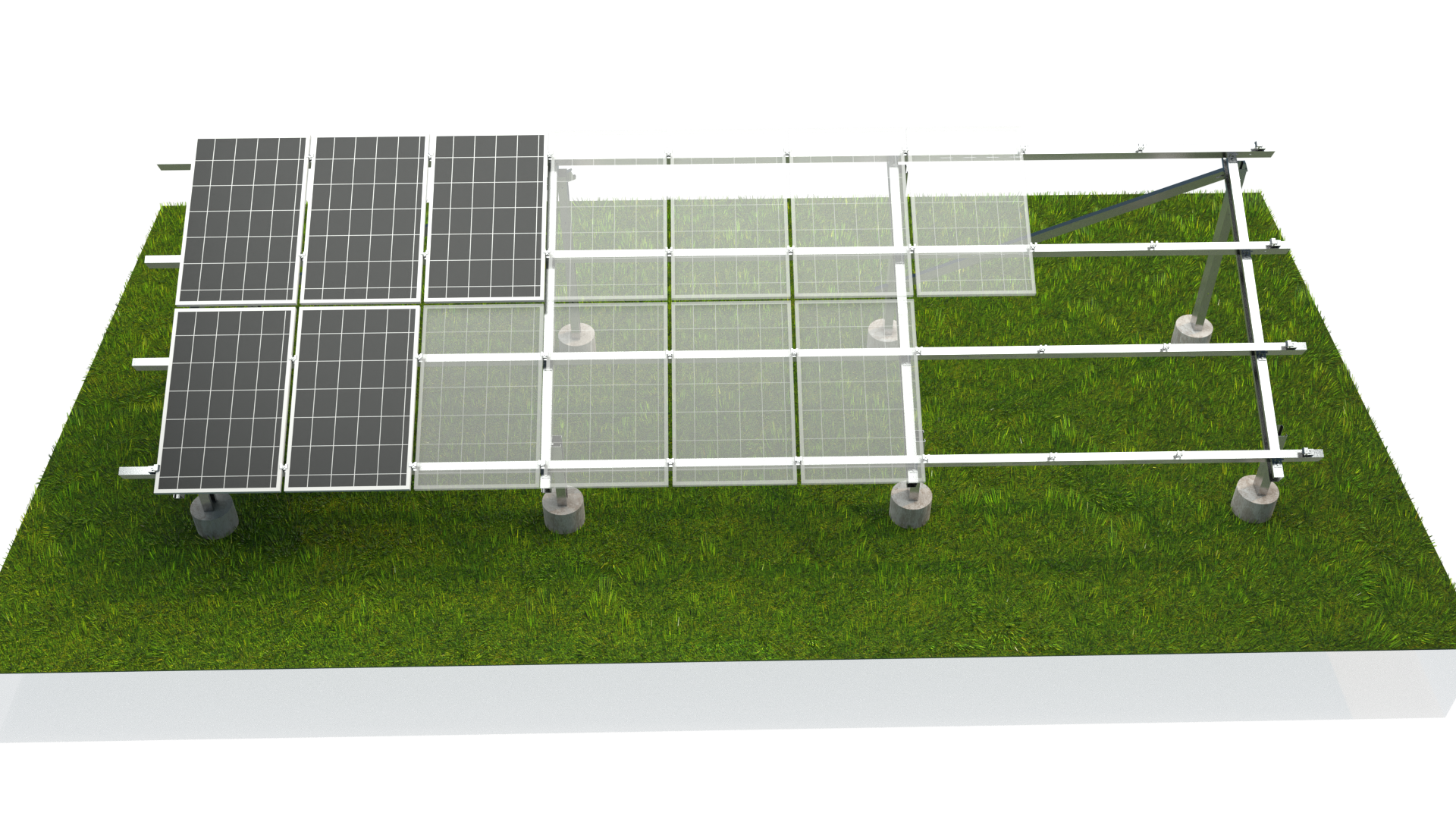 Quais são os tipos comuns de fundações no sistema de montagem solar?