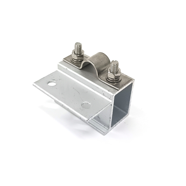 Braçadeira de montagem de energia solar fotovoltaica de alumínio de fábrica na China Braçadeira de extremidade OEM