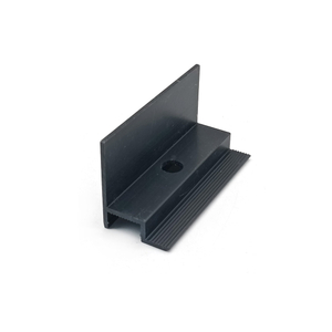 Painel solar personalizado Planejamento preto de alumínio Grampo final para o sistema de montagem solar