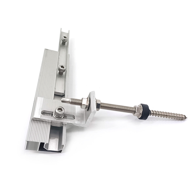 Liga de alumínio solar L suporte do pé da montagem do telhado dos acessórios da montagem do metal