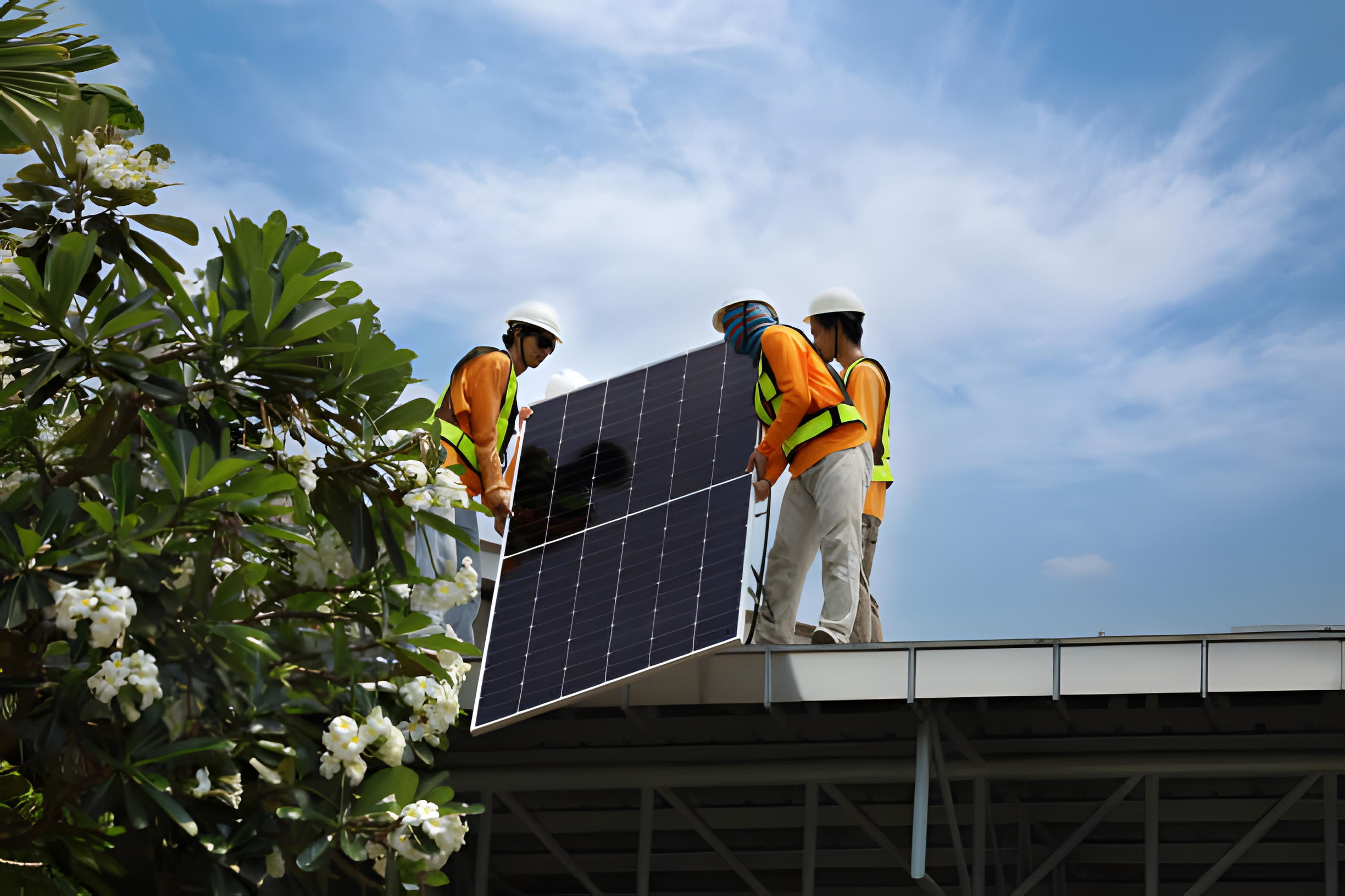 Como manter a neve fora dos painéis solares
