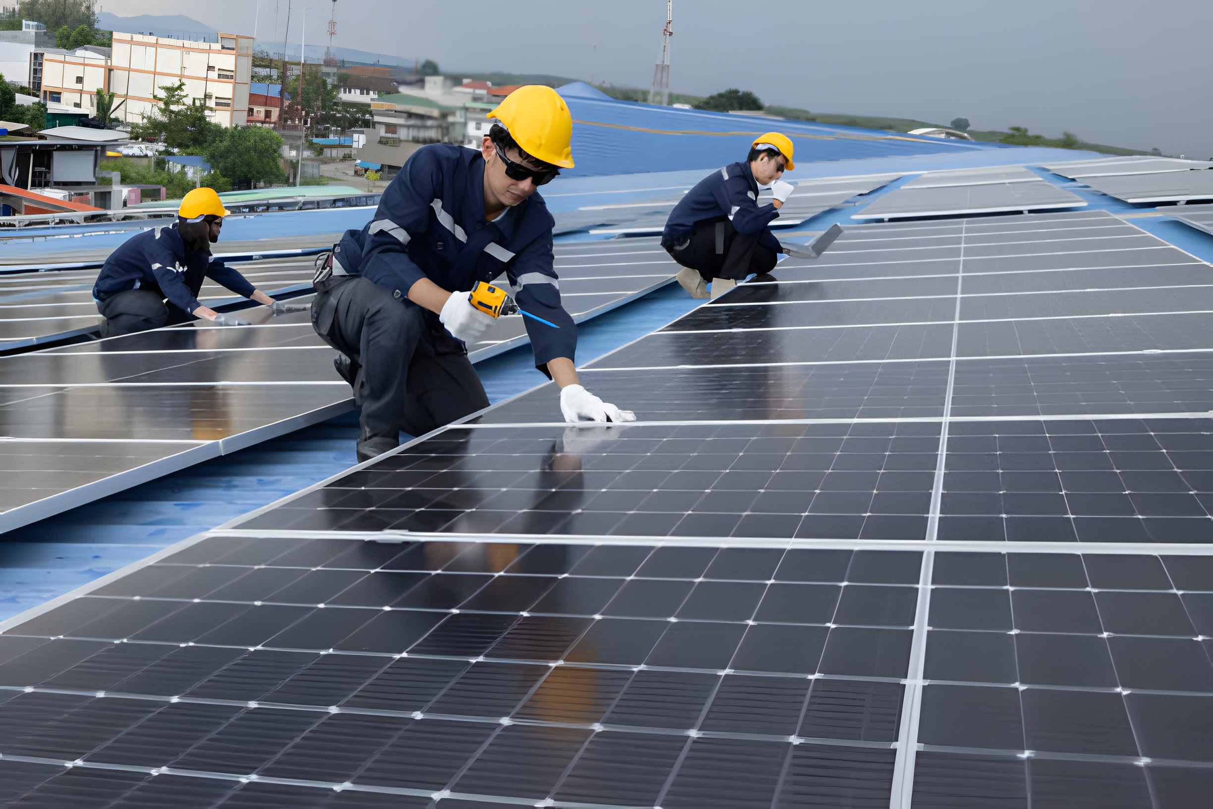 Quais são as dimensões dos painéis solares?