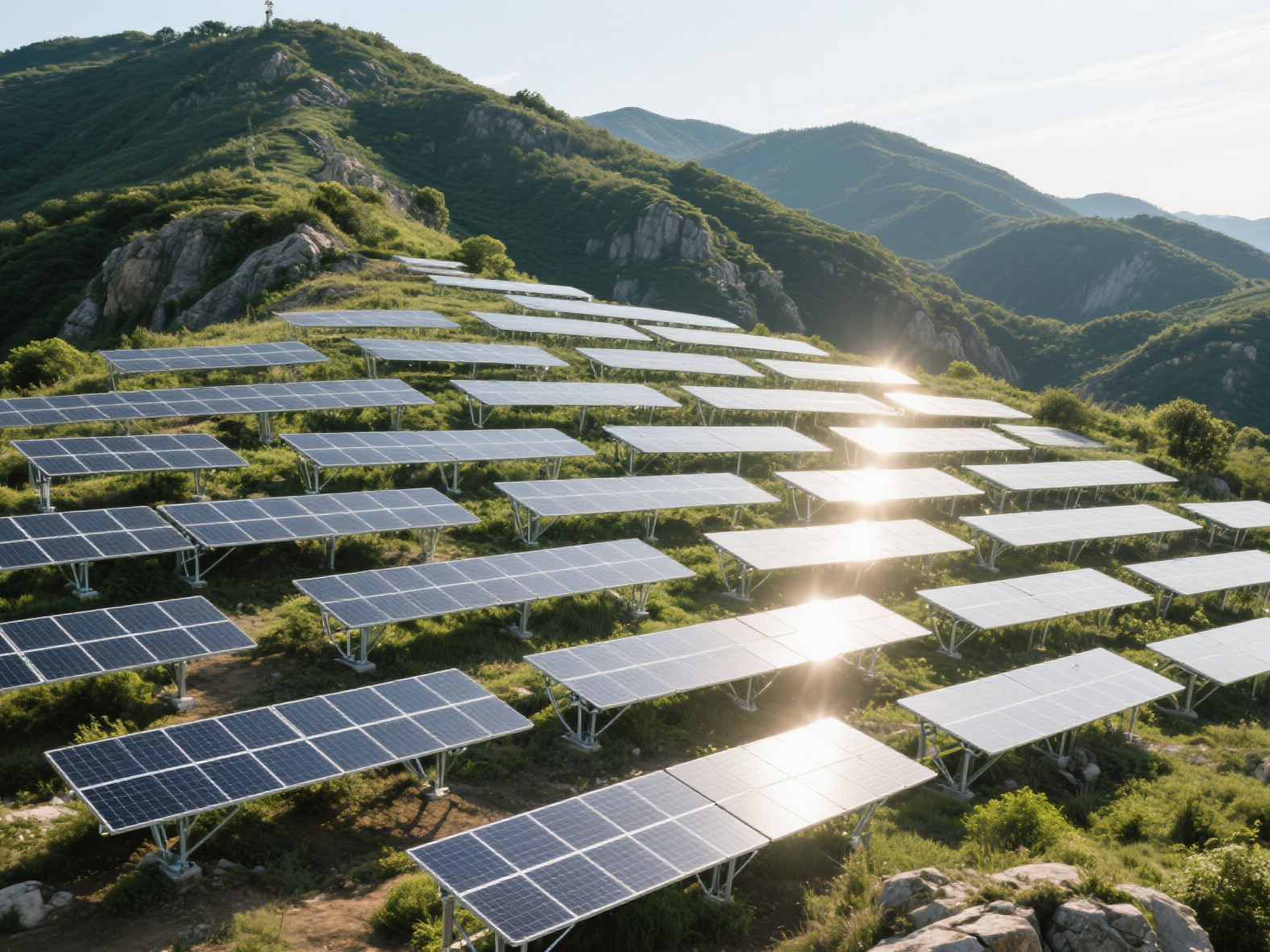 Quais são as desvantagens dos painéis solares montados no solo?