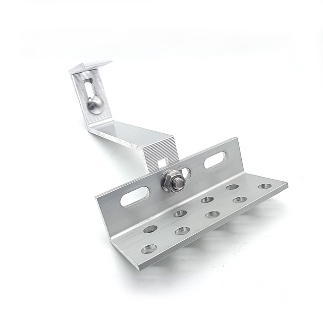 Gancho de telhado de telha solar de alumínio ajustável para montagem em painel solar