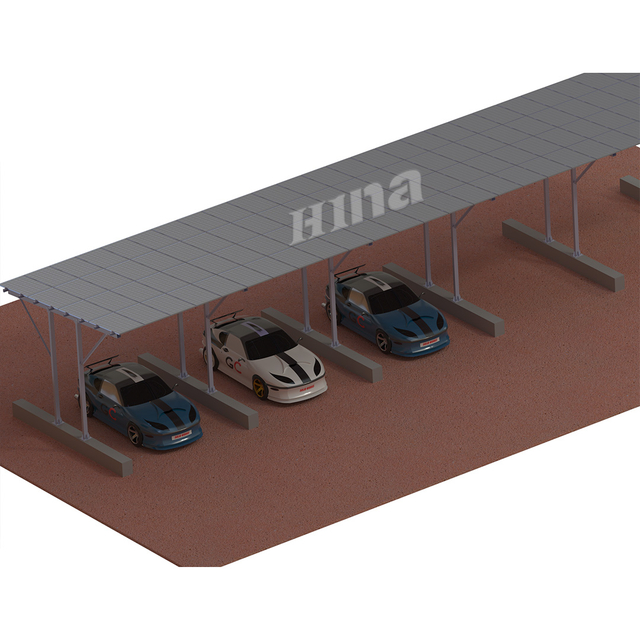  Estrutura de montagem de energia solar Sistema de montagem de garagem solar multi-post