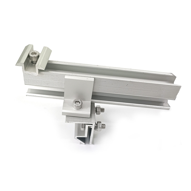 Suportes metálicos de energia solar que cabem no suporte solar da braçadeira de alumínio do telhado