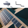 Painel solar Pavaleiro telhas de asfalto kits de gancho de folha de metal telhas solares telhas fotovoltaicas Sistema de montagem