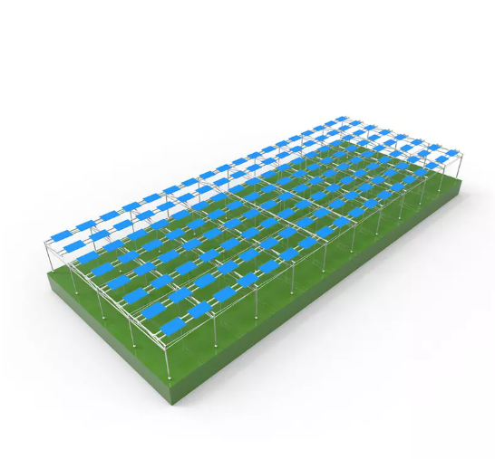 a solar photovoltaic panel array uma matriz de painéis fotovoltaicos solares