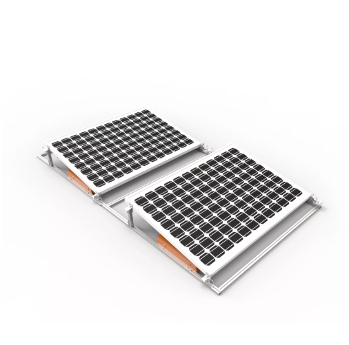 solar panels mounted Painéis solares montados