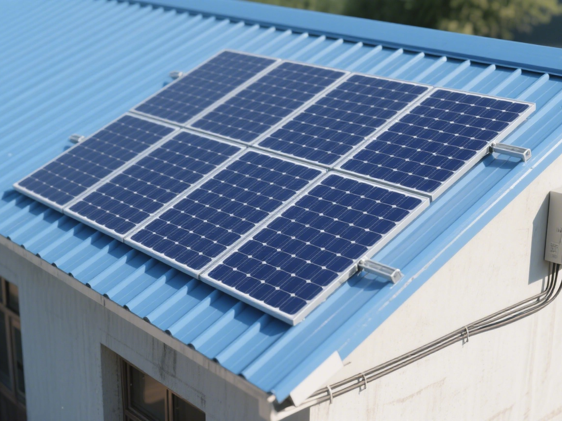 Diferentes métodos de instalação de suportes fotovoltaicos em telhados de ladrilhos de metal