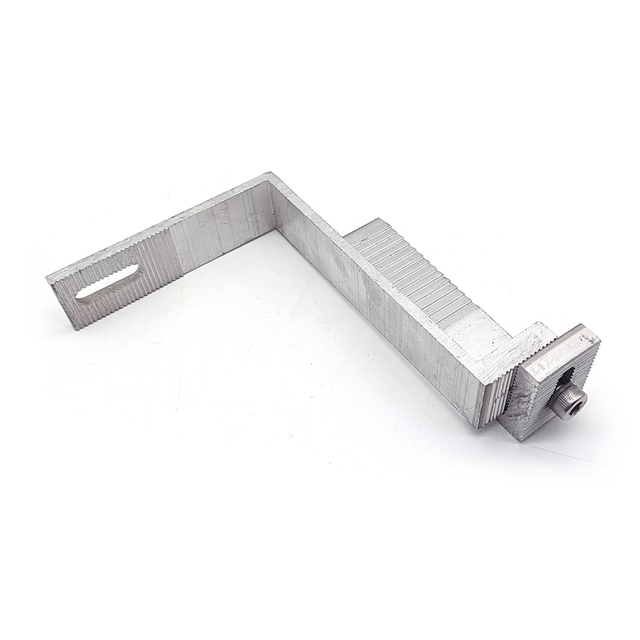 Gancho de telhado de telha de alumínio solar de venda quente Sistema de montagem de suporte de alumínio ajustável Gancho de telhado solar