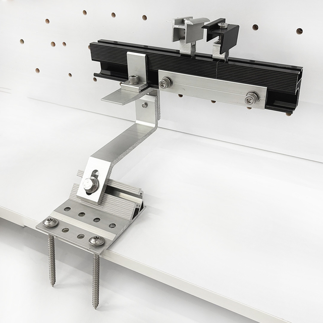 Grampo de trilho de gancho do painel solar de alumínio para o sistema de montagem de telhado solar