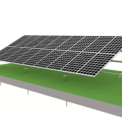a solar panel mounting rack um rack de montagem do painel solar