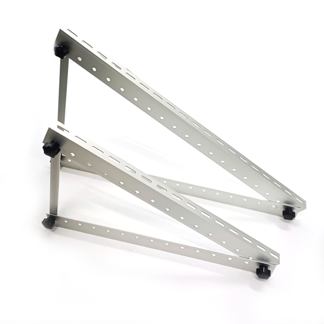 Triângulo ajustável Montagem solar de teto plano com kits de painel solar Sistema de energia solar inversor