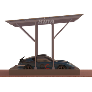  Estrutura de montagem de energia solar Sistema de montagem de garagem solar multi-post