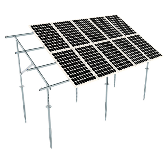 Sistemas de racks solares para montagem em solo mais baratos Sistema de montagem em solo solar