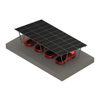 Estrutura de montagem solar em forma de W ZAM telheiro de aço para sistema de painel solar
