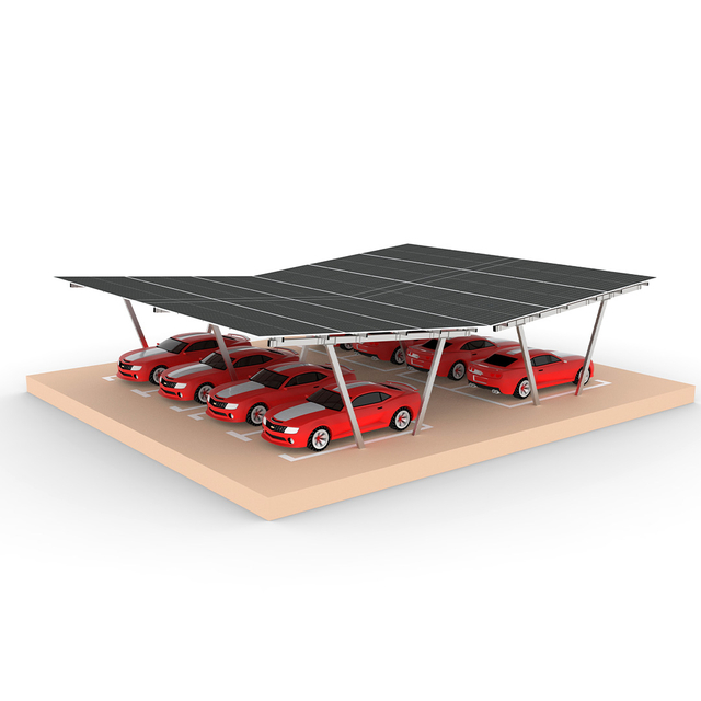 Tipo estrutura solar da montagem do Carport do aço do magnésio do zinco do tipo VV